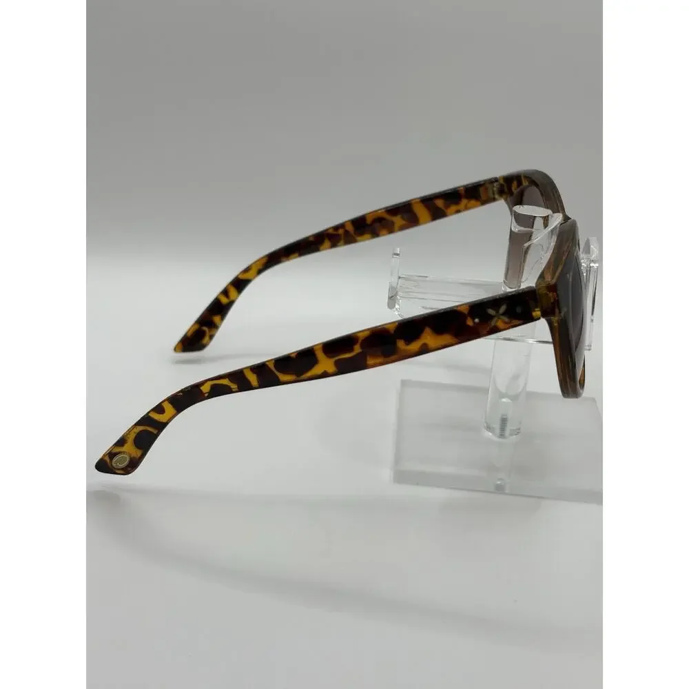 Oscar de la Renta Tortoise Oversized Sunglasses Brown Gradient Lens